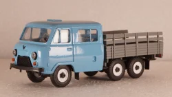 Уаз-452к голубой/серый, Агат 1:43