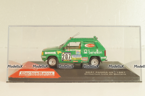 Fiat Panda 4X4 #207 "Benetton" Rally Paris-Dakar 1984, Hervé de Labriffe/ Claude Devoyon, green, Model43 1:43