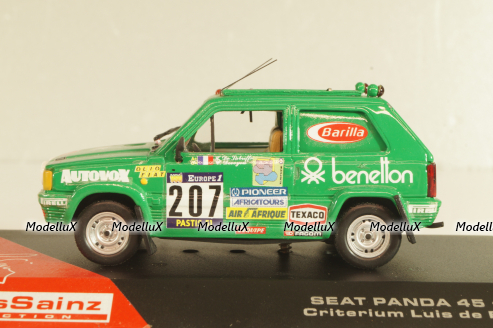 Fiat Panda 4X4 #207 "Benetton" Rally Paris-Dakar 1984, Hervé de Labriffe/ Claude Devoyon, green, Model43 1:43