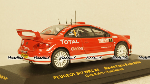 Peugeot 307 Monte Carlo Rally 2004, RAM141, IXO 1:43