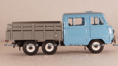 Уаз-452к голубой/серый, Агат 1:43