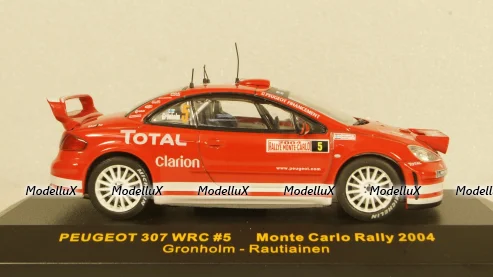 Peugeot 307 Monte Carlo Rally 2004, RAM141, IXO 1:43