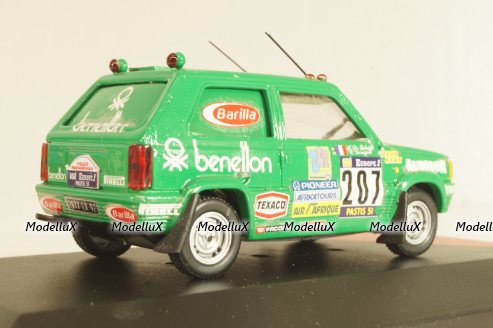 Fiat Panda 4X4 #207 "Benetton" Rally Paris-Dakar 1984, Hervé de Labriffe/ Claude Devoyon, green, Model43 1:43