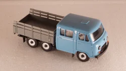 Уаз-452к голубой/серый, Агат 1:43