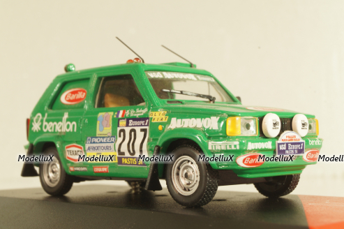 Fiat Panda 4X4 #207 "Benetton" Rally Paris-Dakar 1984, Hervé de Labriffe/ Claude Devoyon, green, Model43 1:43