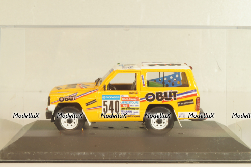 Nissan Patrol (K160) #540 "OBUT" Rally Paris-Dakar 1987, yellow, Model43 1:43