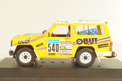 Nissan Patrol (K160) #540 "OBUT" Rally Paris-Dakar 1987, yellow, Model43 1:43