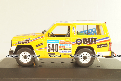 Nissan Patrol (K160) #540 "OBUT" Rally Paris-Dakar 1987, yellow, Model43 1:43