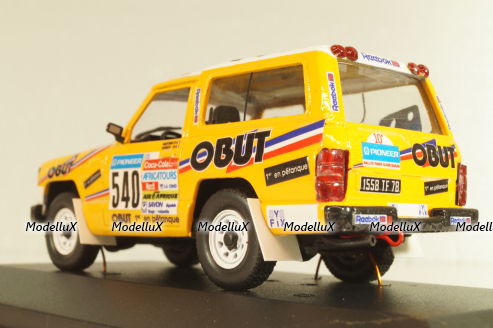 Nissan Patrol (K160) #540 "OBUT" Rally Paris-Dakar 1987, yellow, Model43 1:43