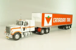 Chevrolet Bison with semi-trailer Canadian Tire, 1978, white/orange, American trucks, France №81, Altaya 1:43