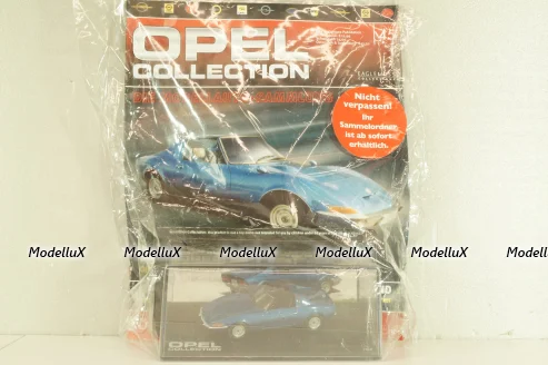 Opel Aero GT 1969, blue, OPC045, Opel Collection #45, Altaya 1:43 с журналом, запечатанный!