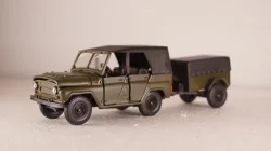 Уаз-469 с прицепом, Агат 1:43