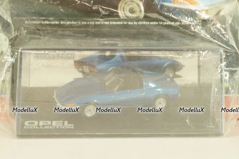 Opel Aero GT 1969, blue, OPC045, Opel Collection #45, Altaya 1:43 с журналом, запечатанный!