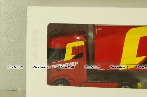 DAF XG with semi-trailer "Carpentier" 2008, red, 117898, Eligor 1:43 