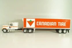 Chevrolet Bison with semi-trailer Canadian Tire, 1978, white/orange, American trucks, France №81, Altaya 1:43