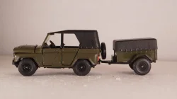 Уаз-469 с прицепом, Агат 1:43