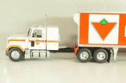 Chevrolet Bison with semi-trailer Canadian Tire, 1978, white/orange, American trucks, France №81, Altaya 1:43