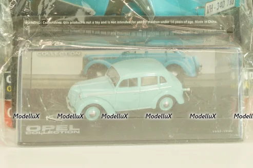 Opel Kadett K38 1937, light blue, OPC053, Opel Collection #53, Altaya  1:43 с журналом, запечатанный!