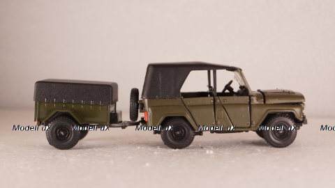 Уаз-469 с прицепом, Агат 1:43