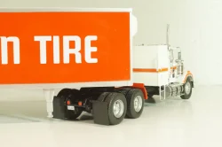 Chevrolet Bison with semi-trailer Canadian Tire, 1978, white/orange, American trucks, France №81, Altaya 1:43