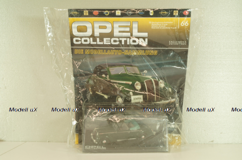 Opel Admiral Cabriolet Glaser 1938, green, OPC066, Opel Collection #66 1:43 с журналом, запечатанный!