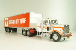 Chevrolet Bison with semi-trailer Canadian Tire, 1978, white/orange, American trucks, France №81, Altaya 1:43