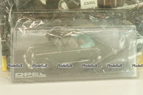 Opel Admiral Cabriolet Glaser 1938, green, OPC066, Opel Collection #66 1:43 с журналом, запечатанный!