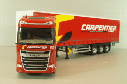 DAF XG with semi-trailer "Carpentier" 2008, red, 117898, Eligor 1:43 