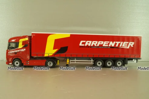 DAF XG with semi-trailer "Carpentier" 2008, red, 117898, Eligor 1:43 