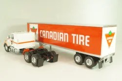 Chevrolet Bison with semi-trailer Canadian Tire, 1978, white/orange, American trucks, France №81, Altaya 1:43