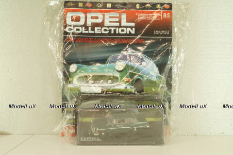 Opel Rekord PI Polizei 1957, green, OPC085, Opel Collection #85 1:43 с журналом, запечатанный!