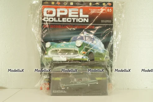 Opel Rekord PI Polizei 1957, green, OPC085, Opel Collection #85 1:43 с журналом, запечатанный!