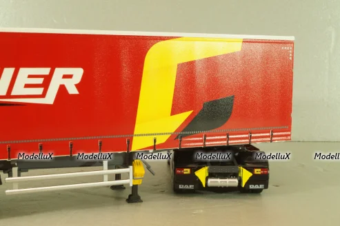 DAF XG with semi-trailer "Carpentier" 2008, red, 117898, Eligor 1:43 
