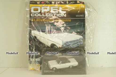 Opel Rekord (A) Cabriolet 1963, white, OPC094, Opel Collection #94 1:43 с журналом, запечатанный!