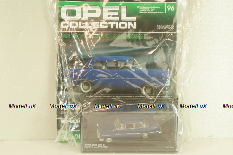 Opel Rekord PI 1957, blue, OPC096, Opel Collection #96 1:43 с журналом, запечатанный!