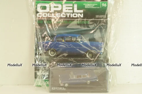 Opel Rekord PI 1957, blue, OPC096, Opel Collection #96 1:43 с журналом, запечатанный!