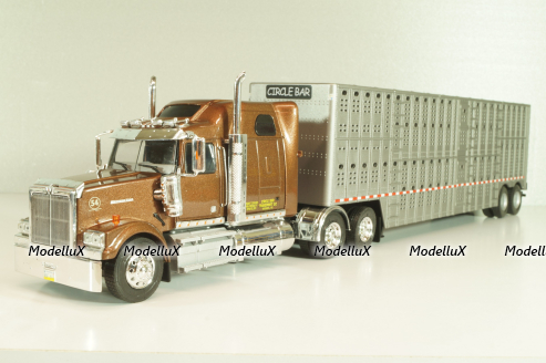 Western Star 4900 with semi-trailer 1990, brown/grey, American trucks, France №85, Altaya 1:43