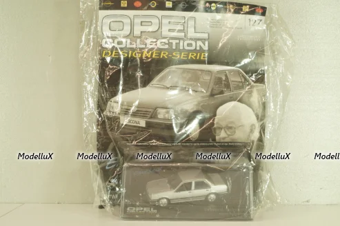 Opel Ascona (C) Erhard Schell 1967, silver, OPCD127, Opel Collection Designer #127 1:43 с журналом, запечатанный!