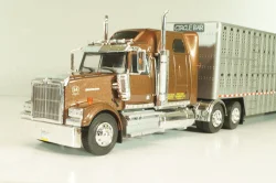 Western Star 4900 with semi-trailer 1990, brown/grey, American trucks, France №85, Altaya 1:43