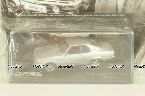 Opel Manta (A) Geoge Gallion 1970, silver, OPCD128, Opel Collection Designer #128 1:43 с журналом, запечатанный!