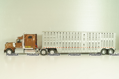 Western Star 4900 with semi-trailer 1990, brown/grey, American trucks, France №85, Altaya 1:43