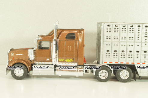 Western Star 4900 with semi-trailer 1990, brown/grey, American trucks, France №85, Altaya 1:43