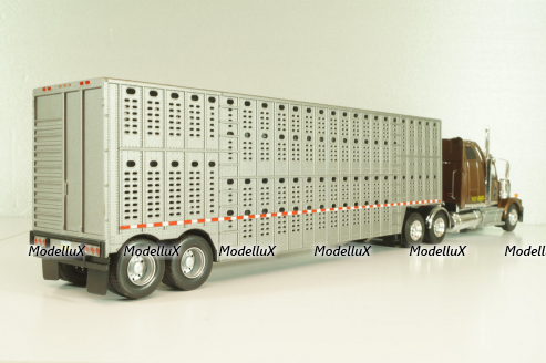 Western Star 4900 with semi-trailer 1990, brown/grey, American trucks, France №85, Altaya 1:43