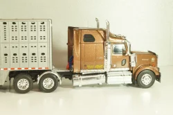 Western Star 4900 with semi-trailer 1990, brown/grey, American trucks, France №85, Altaya 1:43