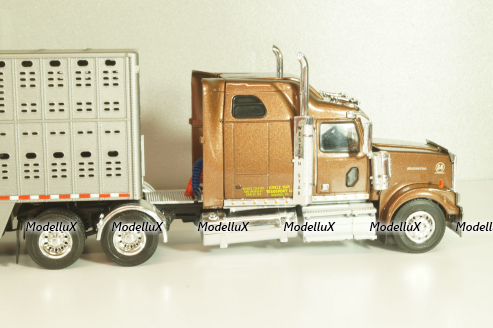 Western Star 4900 with semi-trailer 1990, brown/grey, American trucks, France №85, Altaya 1:43
