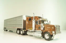 Western Star 4900 with semi-trailer 1990, brown/grey, American trucks, France №85, Altaya 1:43