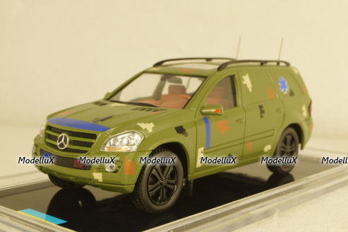 Mercedes GL500 X164 Ukraine Territorial Forces Gun Truck (Kyiv 2022), TruckTyr 1:43