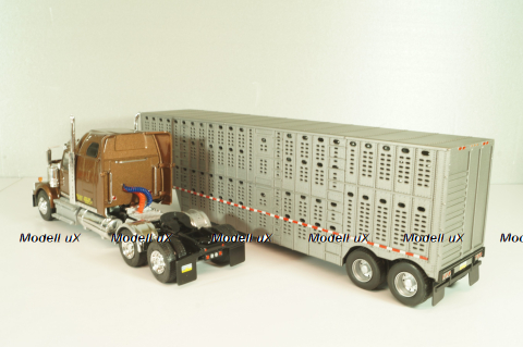 Western Star 4900 with semi-trailer 1990, brown/grey, American trucks, France №85, Altaya 1:43
