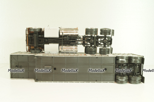 Western Star 4900 with semi-trailer 1990, brown/grey, American trucks, France №85, Altaya 1:43
