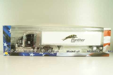 International Lonestar with semi-trailer Panther, 2016, black/white, American trucks, France №82, Altaya 1:43